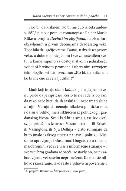 KAKO SAČUVATI ZDRAV RAZUM U DOBA PODELA - Elif Šafak