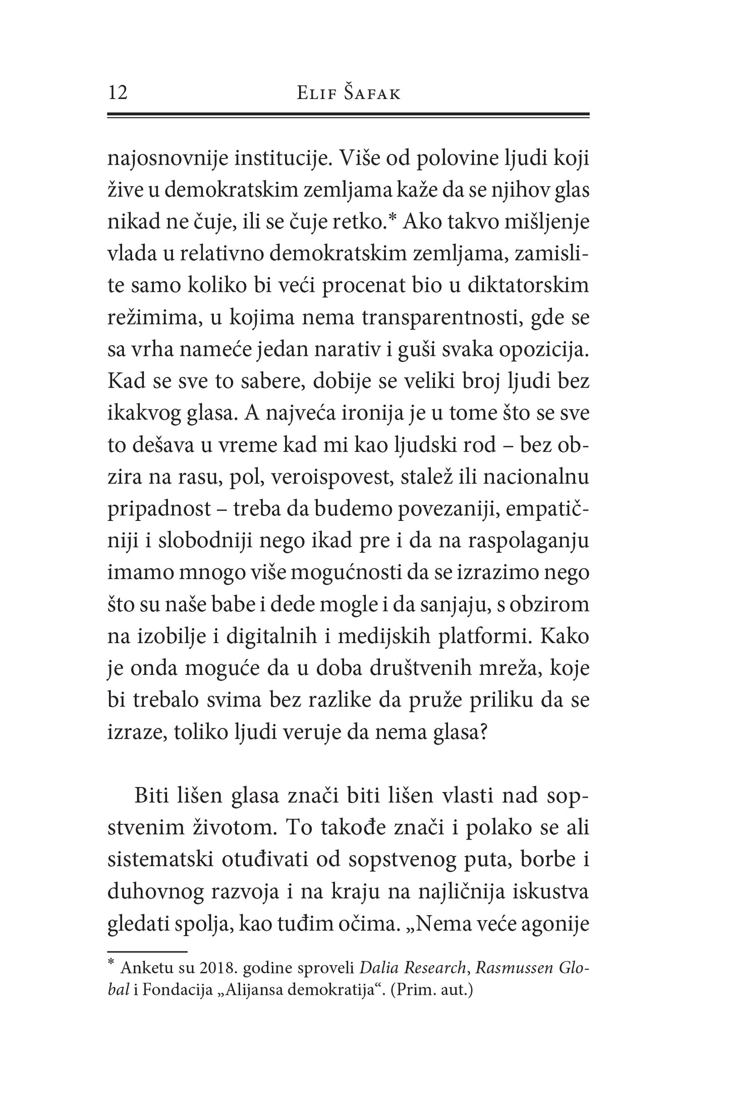 KAKO SAČUVATI ZDRAV RAZUM U DOBA PODELA - Elif Šafak