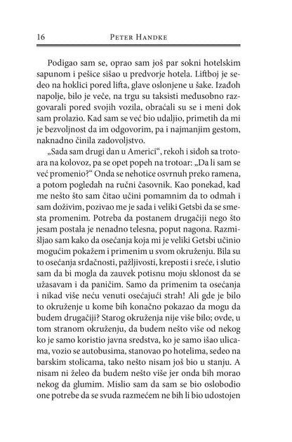 KRATKO PISMO ZA DUGI RASTANAK - Peter Handke