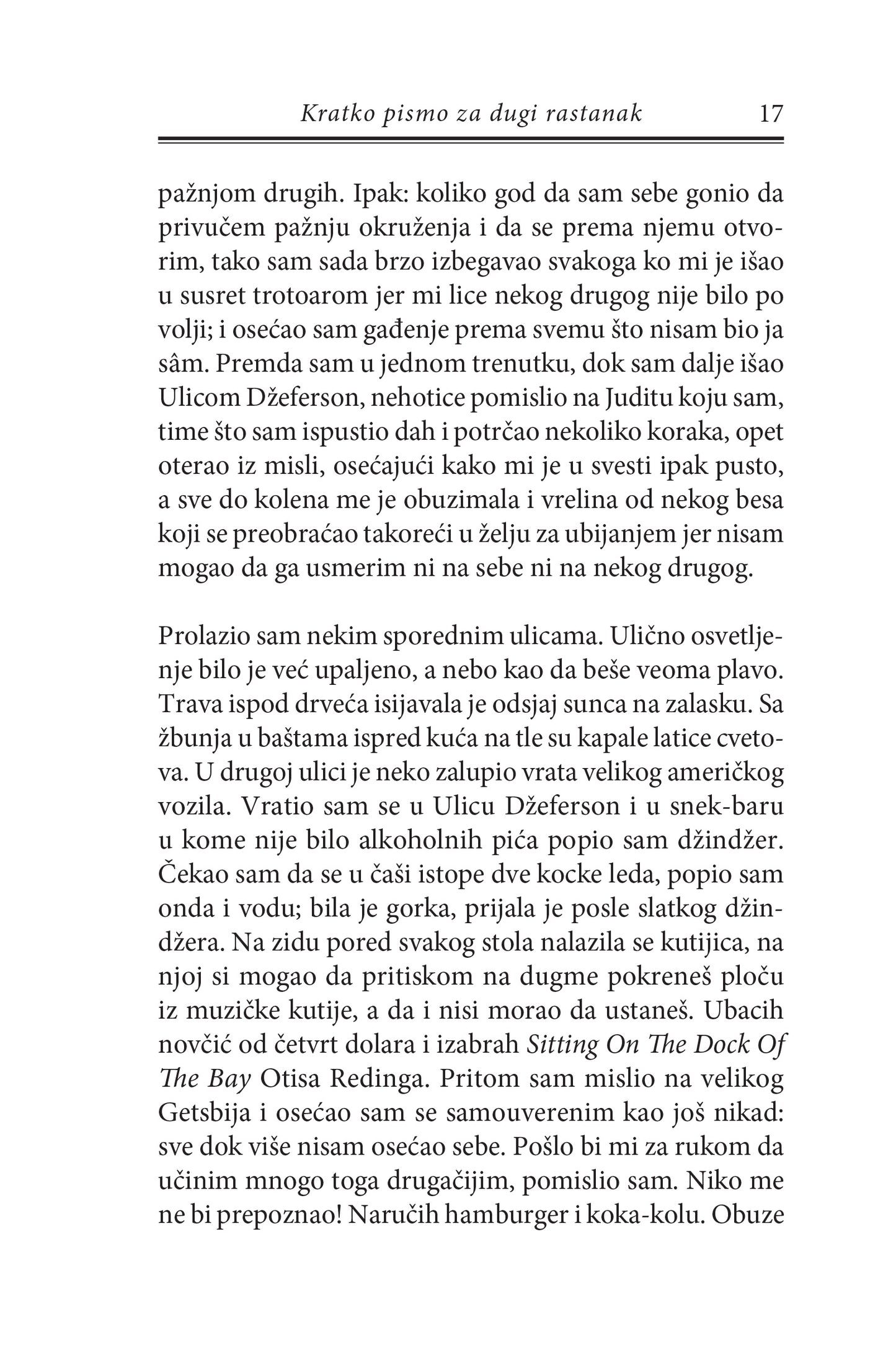 KRATKO PISMO ZA DUGI RASTANAK - Peter Handke