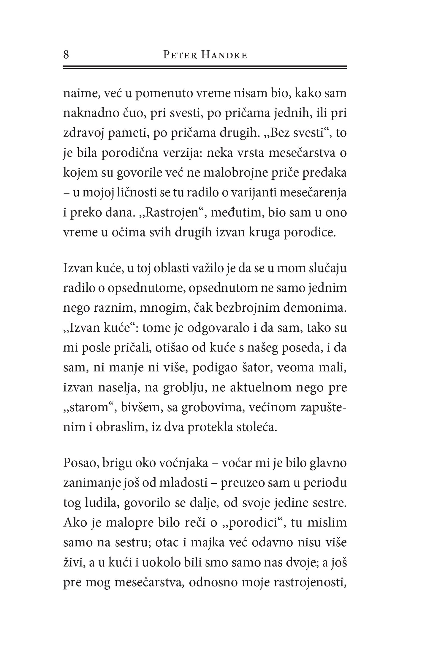 MOJ DAN U DRUGOJ ZEMLJI priče o demonima- Peter Handke