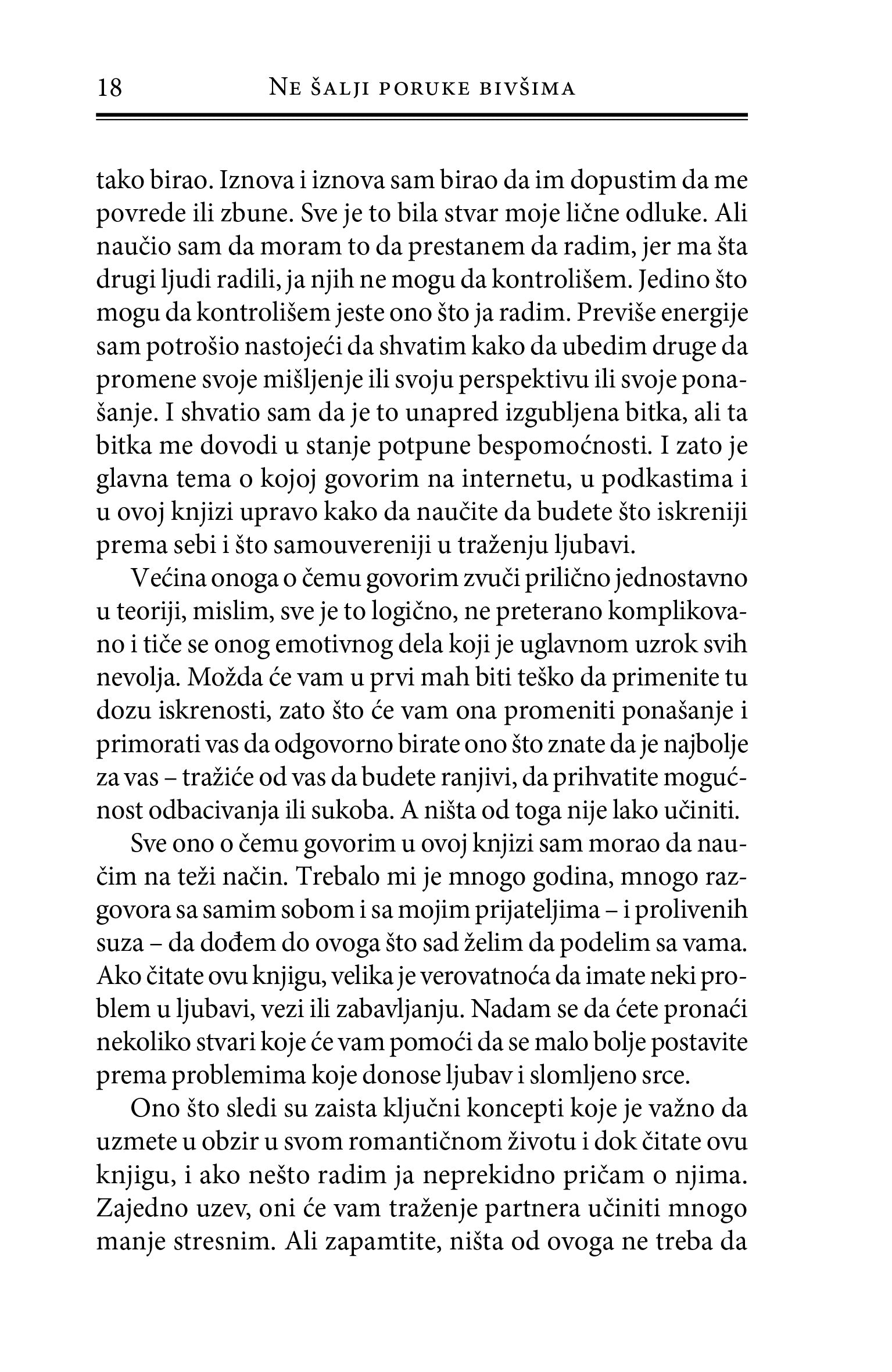 NE ŠALJI PORUKE BIVŠIMA i drugi saveti o ljubavi, seksu i zabavljanju - Nik Vajal, odlomak knjige