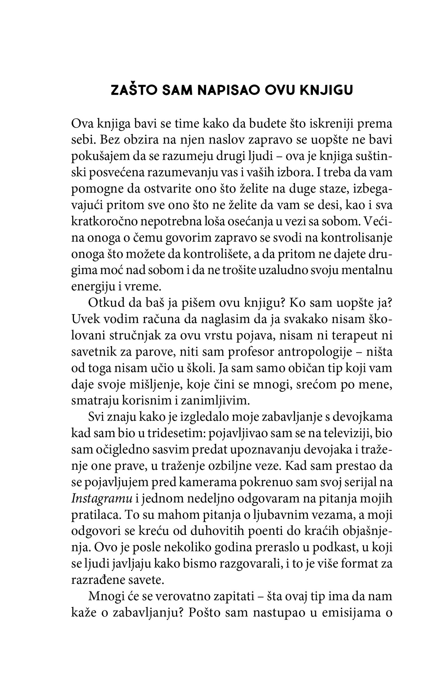 NE ŠALJI PORUKE BIVŠIMA i drugi saveti o ljubavi, seksu i zabavljanju - Nik Vajal, odlomak  knjige