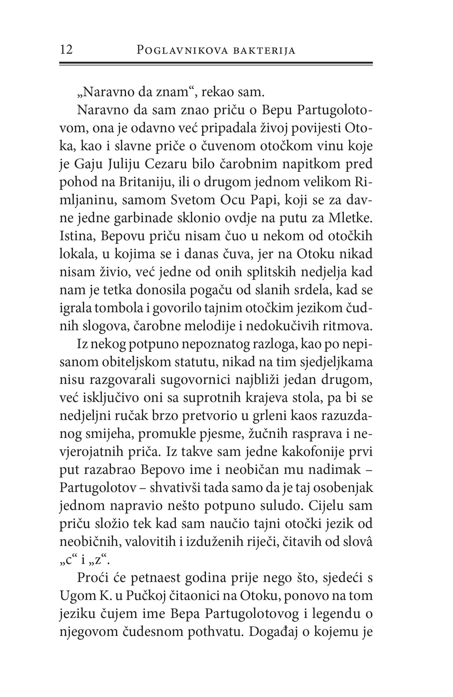 POGLAVNIKOVA BAKTERIJA - Boris Dežulović