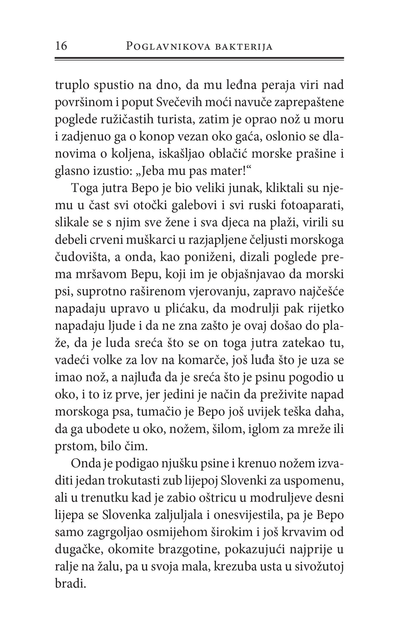 POGLAVNIKOVA BAKTERIJA - Boris Dežulović