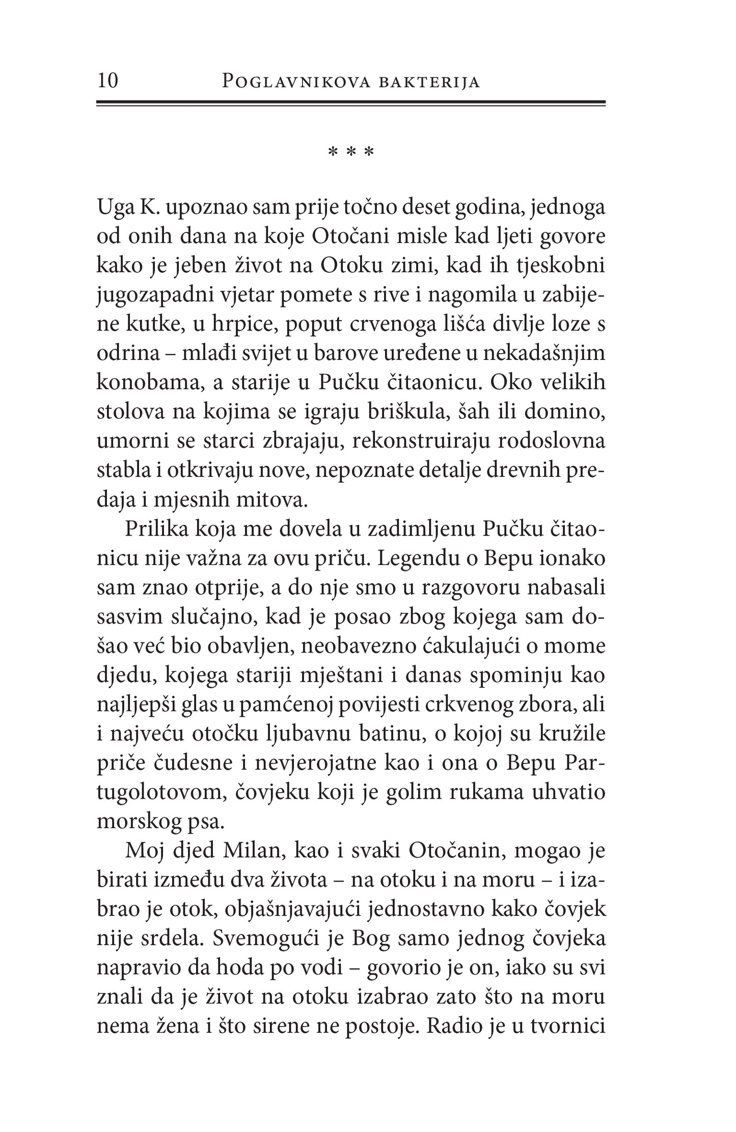 POGLAVNIKOVA BAKTERIJA - Boris Dežulović