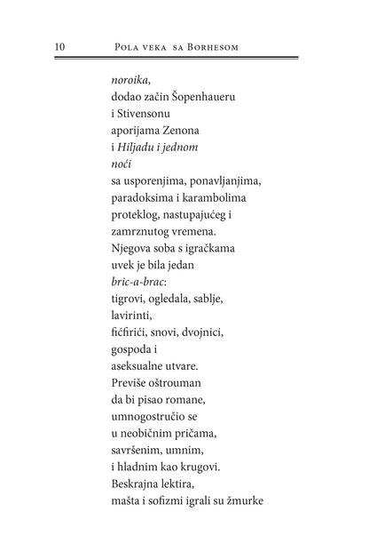 POLA VEKA SA BORHESOM - Mario Vargas Ljosa