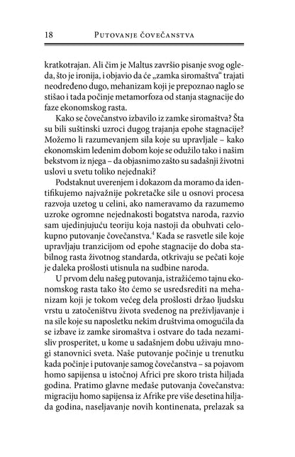 PUTOVANJE ČOVEČANSTVA poreklo bogatsva i nejdnakosti - Oded Galor