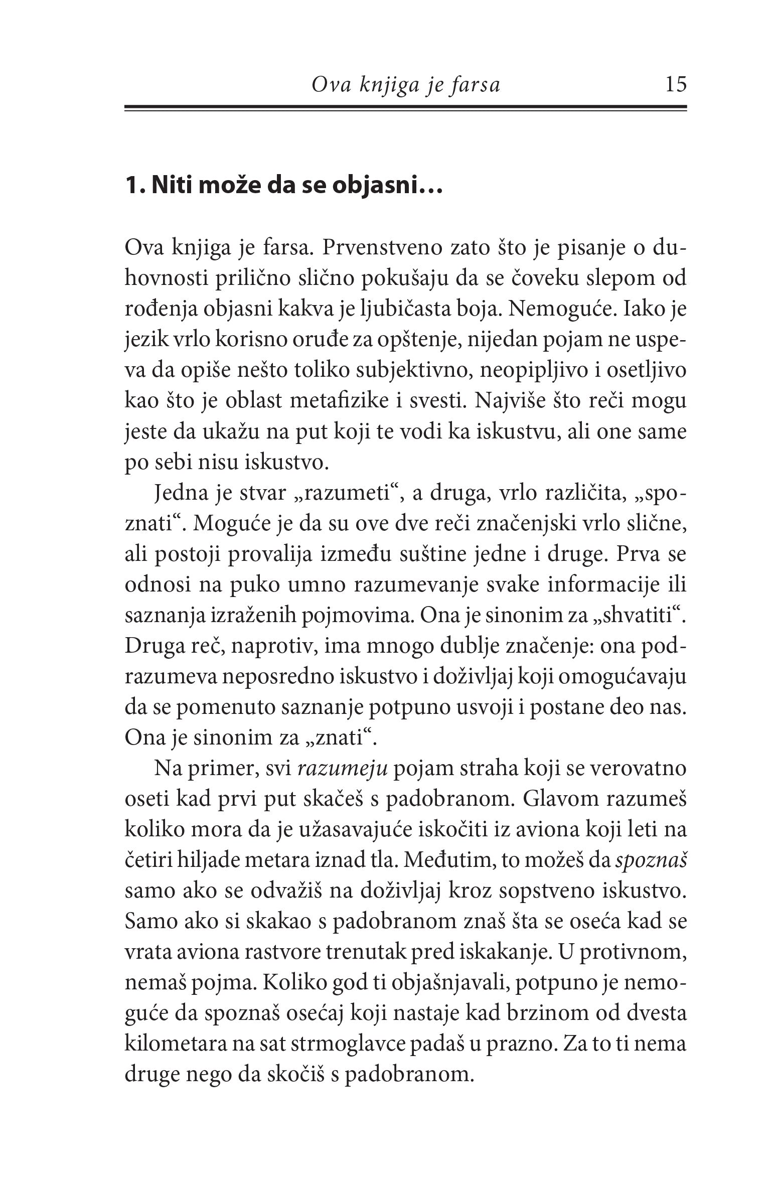 SLUČAJNOSTI NE POSTOJE duhovnost za skeptike - Borha Vilaseka, odlomak iz knjige