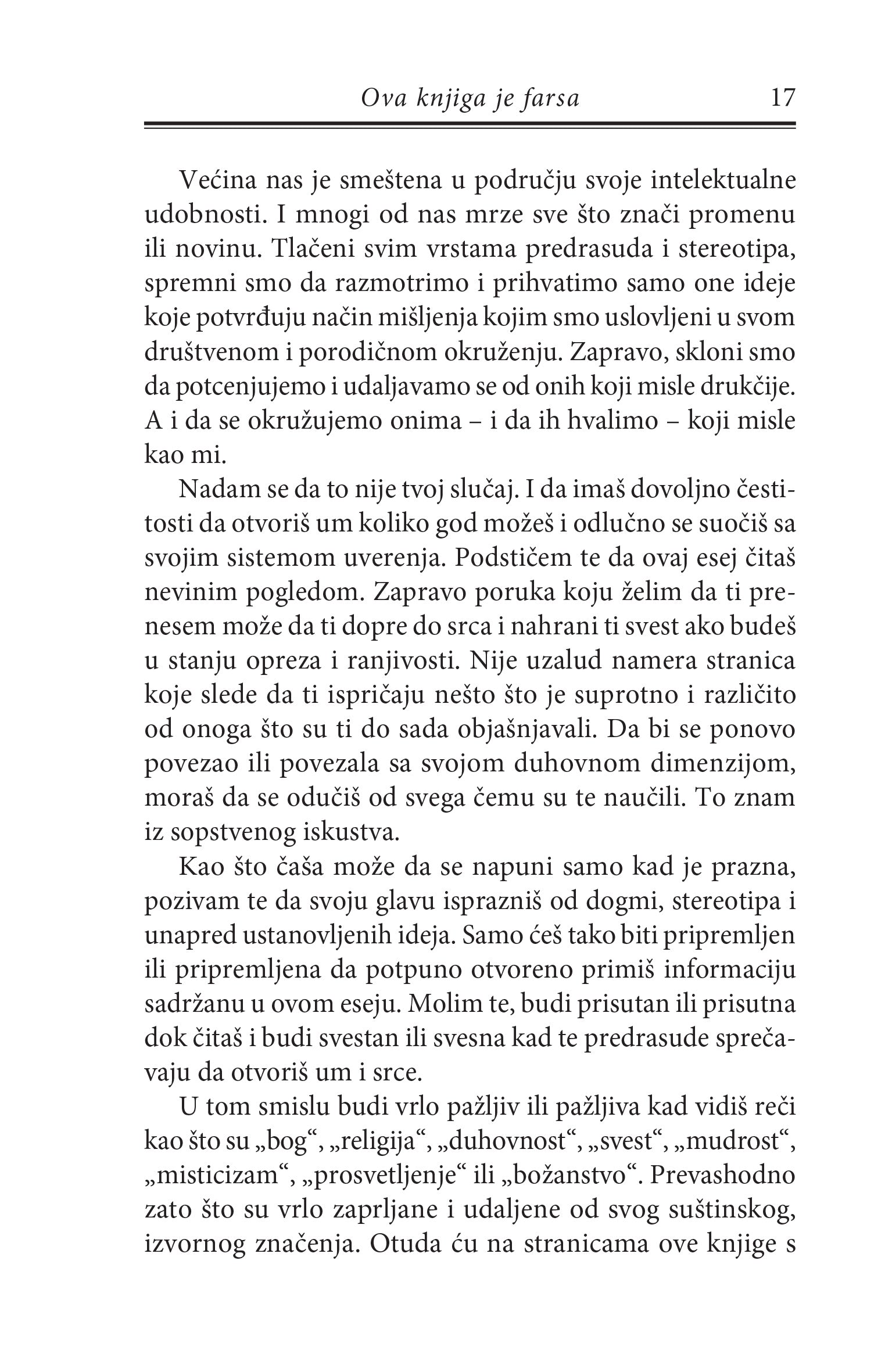 SLUČAJNOSTI NE POSTOJE duhovnost za skeptike - Borha Vilaseka, odlomak iz knjige