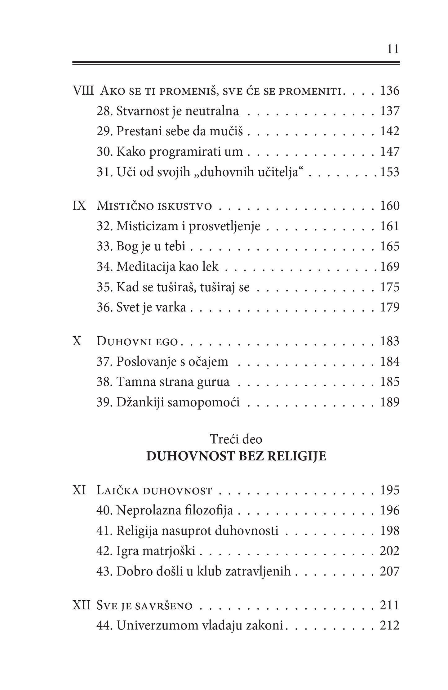 SLUČAJNOSTI NE POSTOJE duhovnost za skeptike - Borha Vilaseka, sadržaj iz knjige