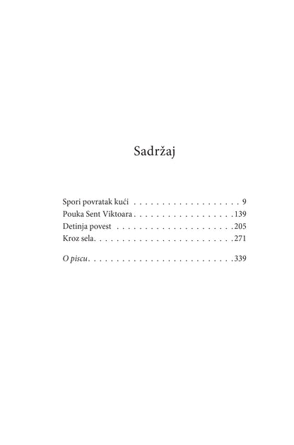 SPORI POVRATAK KUĆI - ČETVOROKNJIŽJE - Peter Handke