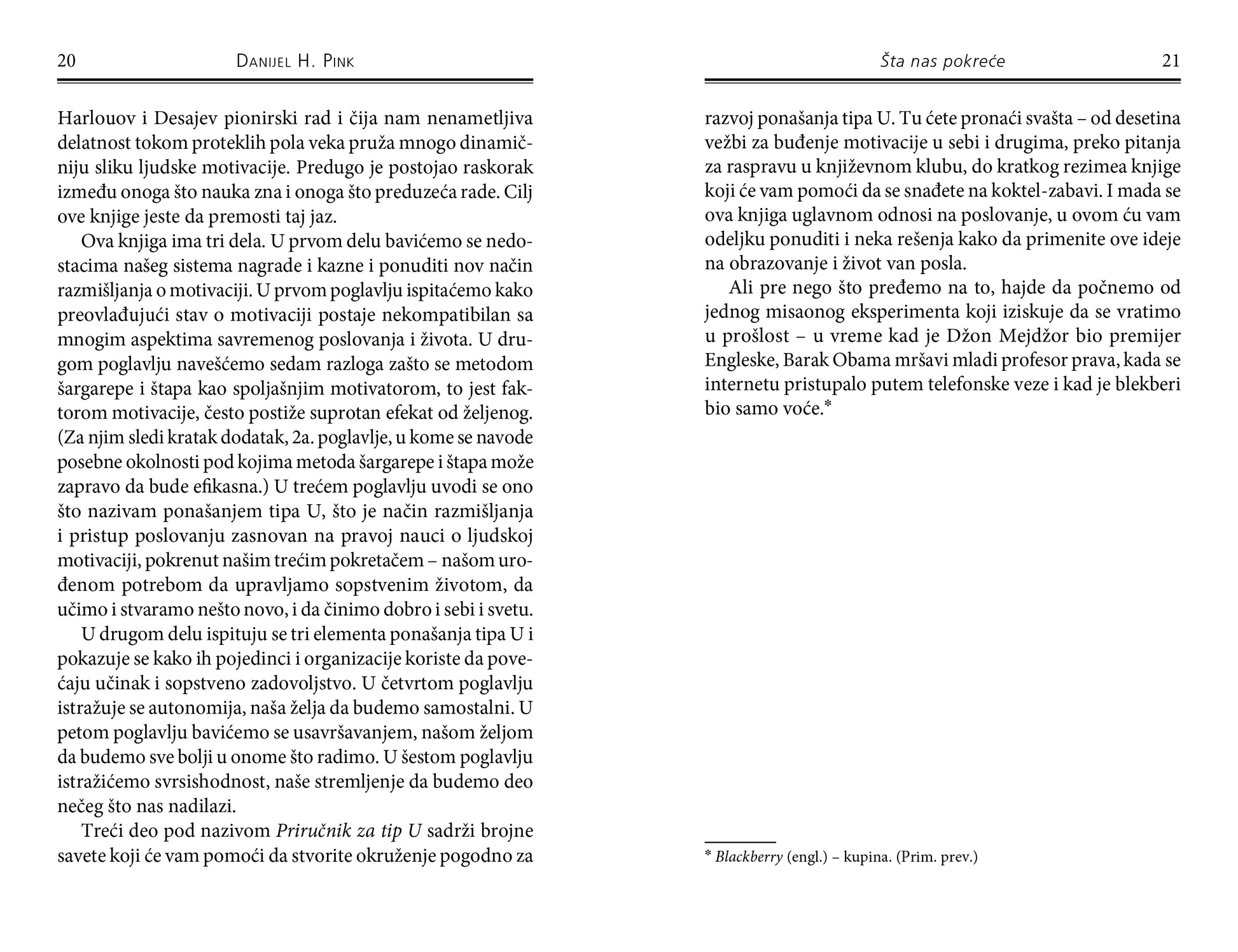 ŠTA NAS POKREĆE neočekivana istina o ljudskoj motivaciji - Danijel H.Pink