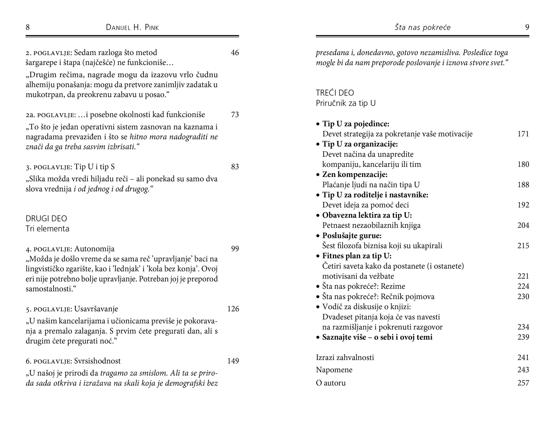 ŠTA NAS POKREĆE neočekivana istina o ljudskoj motivaciji - Danijel H.Pink