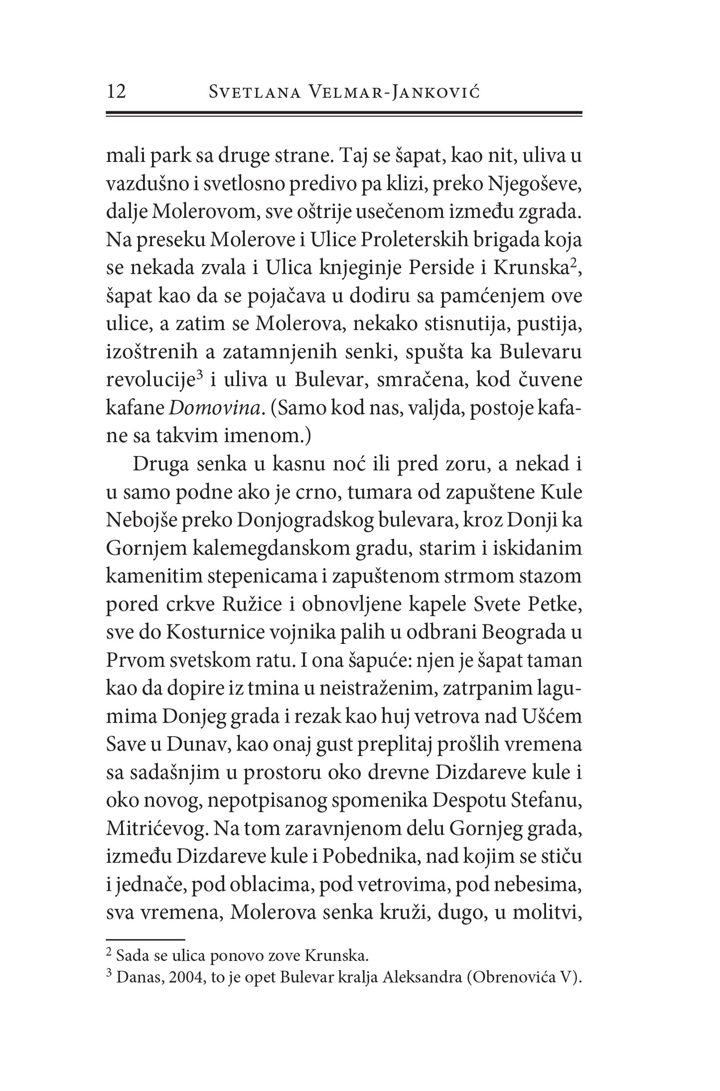 VRAČAR - Svetlana Velmar-Janković