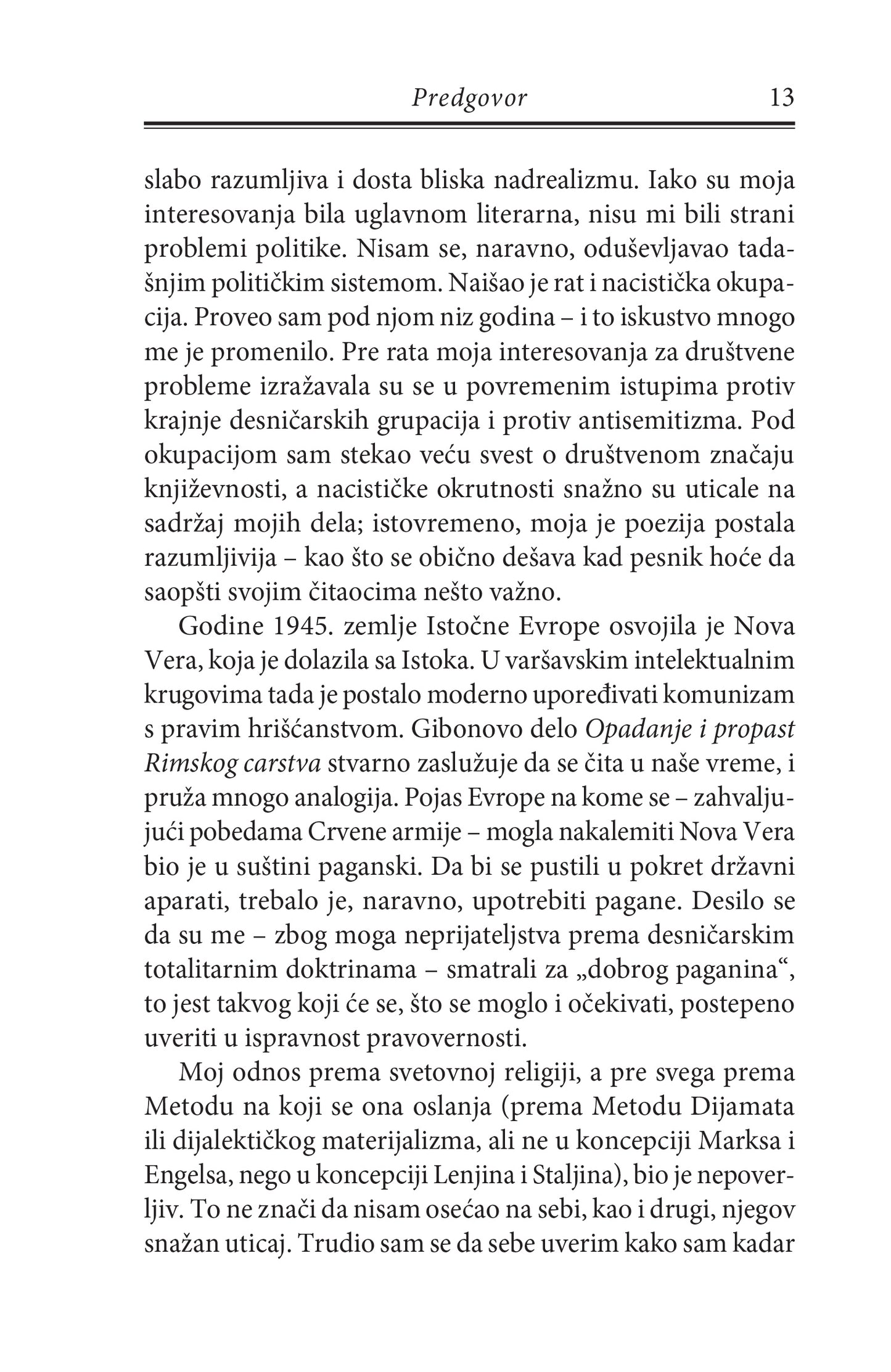 ZAROBLJENI UM - Česlav Miloš