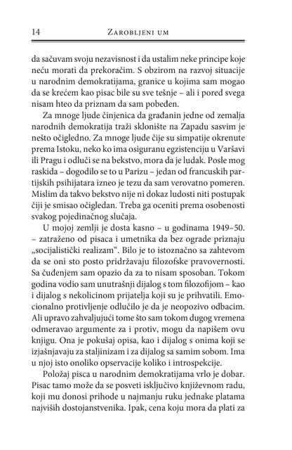 ZAROBLJENI UM - Česlav Miloš