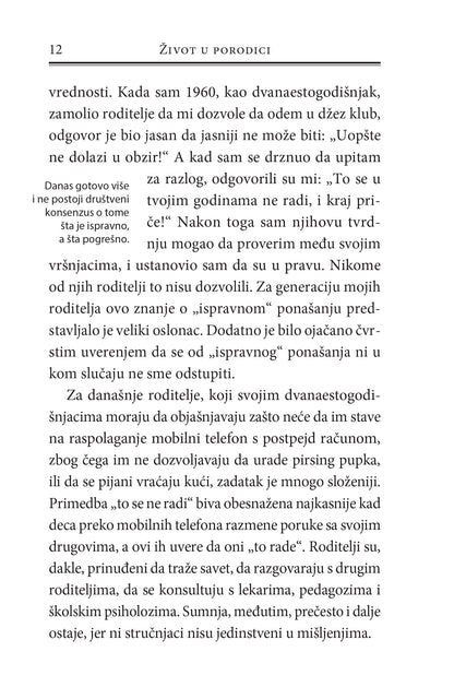 ŽIVOT U PORODICI najbitnije vrednosti u partnerskim odnosima i vaspitavanju  dece- Jesper Jul