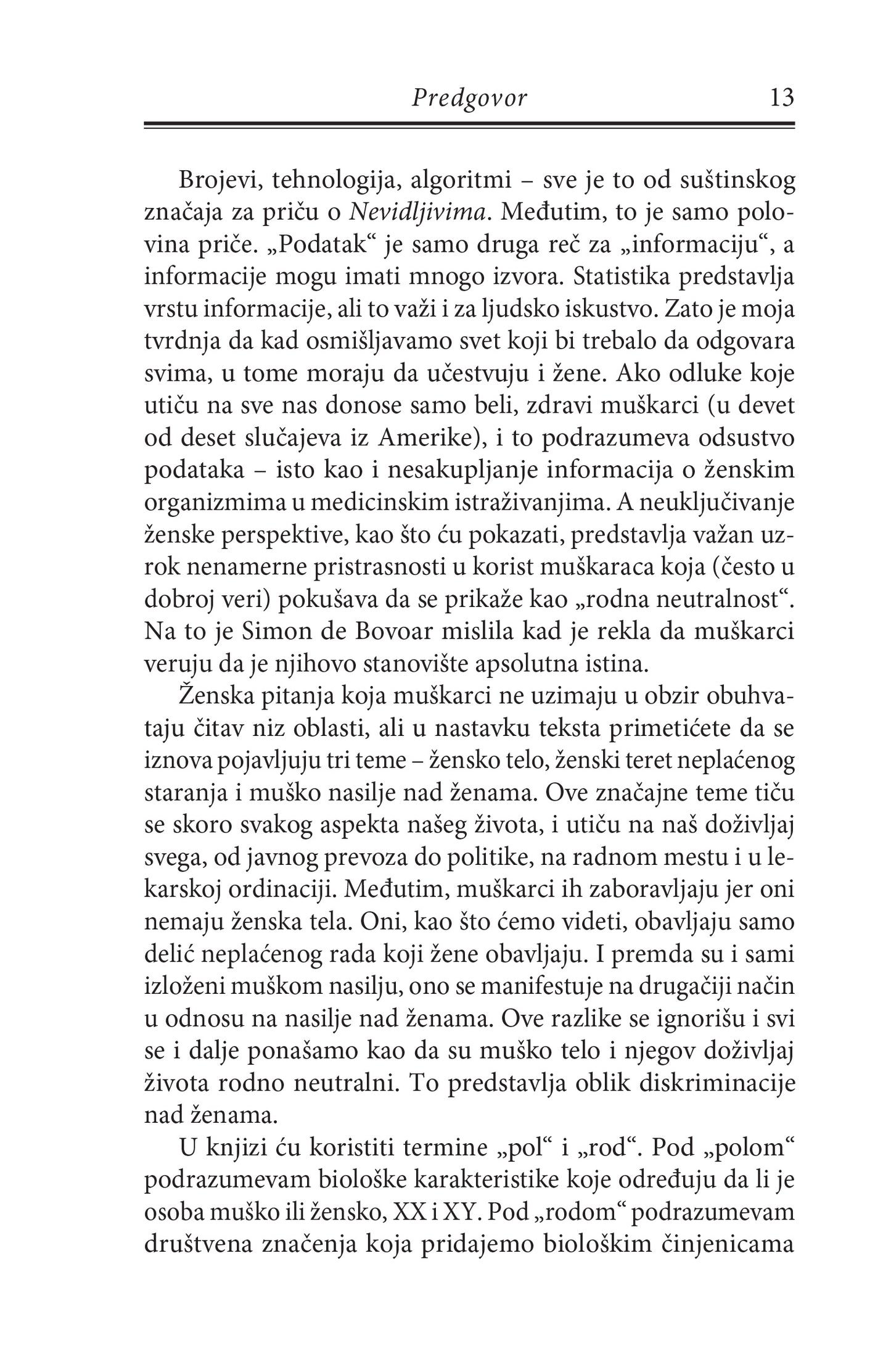 NEVIDLJIVE kako podaci kroje svet po meri muškaraca - Kerolajn Krijado Peres, tekstualni odlomak iz knjige