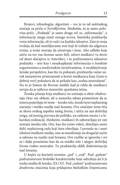 NEVIDLJIVE kako podaci kroje svet po meri muškaraca - Kerolajn Krijado Peres, tekstualni odlomak iz knjige