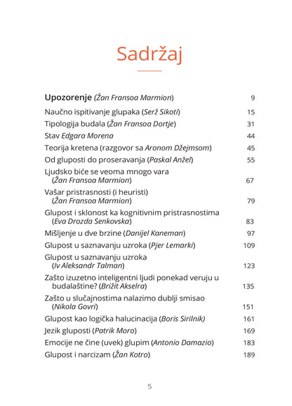 PSIHOLOGIJA GLUPOSTI - Žan Fransoa Marmion, sadržaj knjige