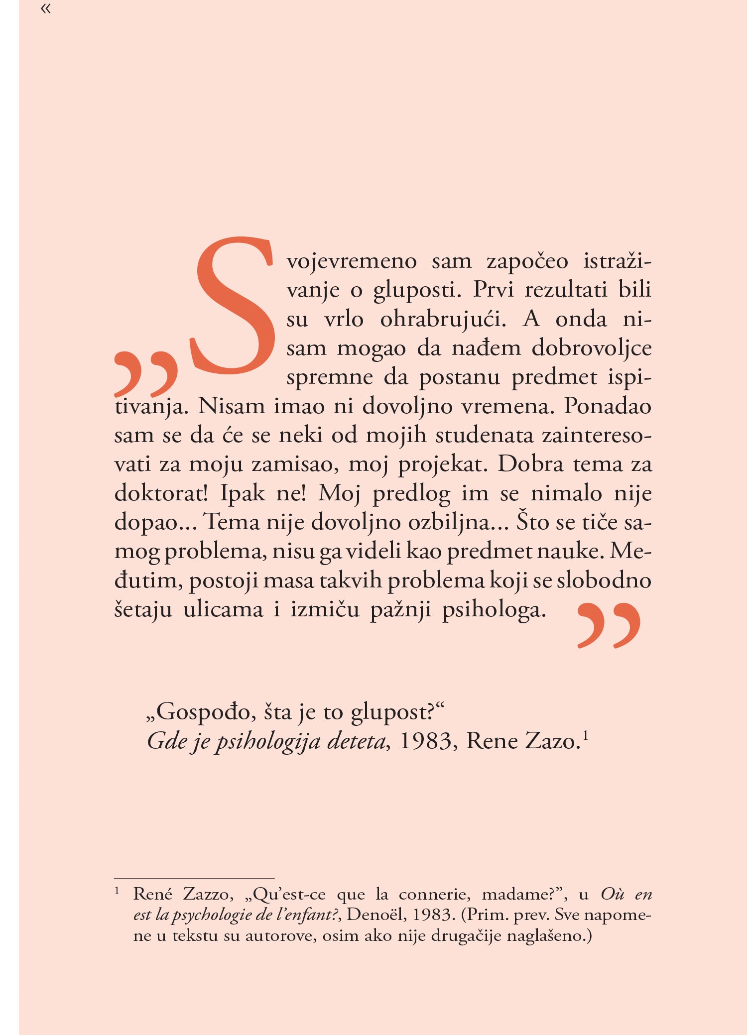 PSIHOLOGIJA GLUPOSTI - Žan Fransoa Marmion, odlomak knjige