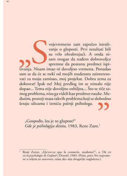 PSIHOLOGIJA GLUPOSTI - Žan Fransoa Marmion, odlomak knjige