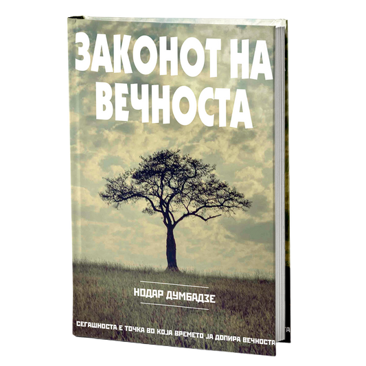 законот на вечноста - нодар думбадзе, мокап на книгата